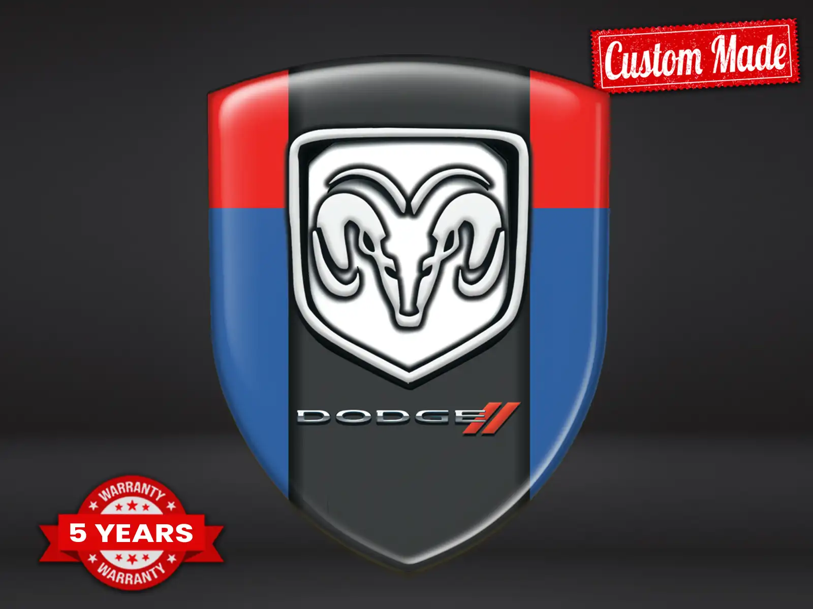 Dodge Stickers Pare-Chocs Perso Pro Max Durable Style